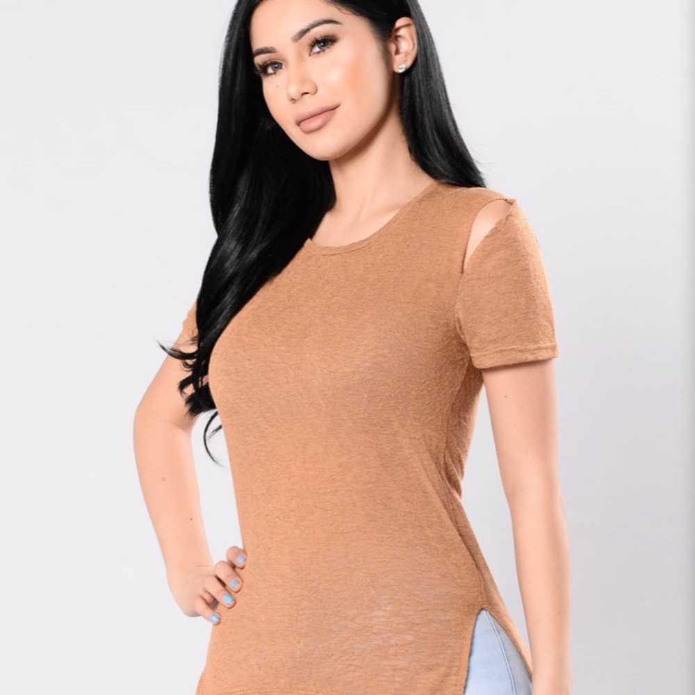 Keep the Distress Tee- Fashion Nova